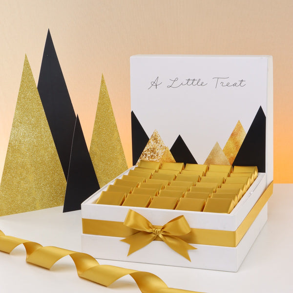 "A little treat" modern geometric designed premium chocolate large hamper