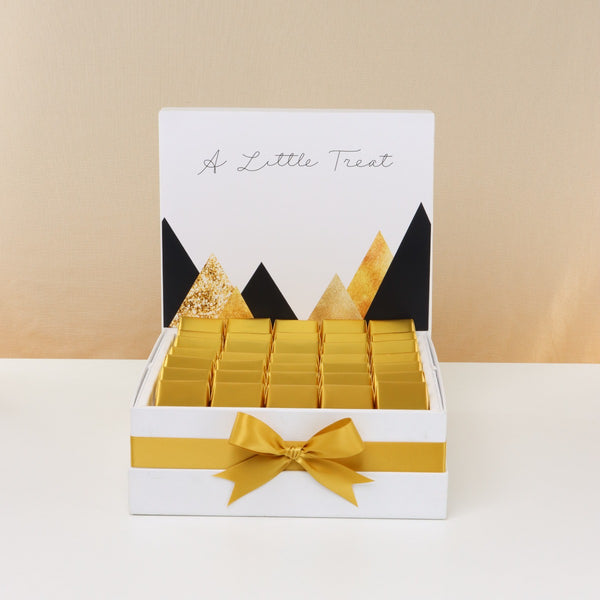 "A little treat" modern geometric designed premium chocolate large hamper