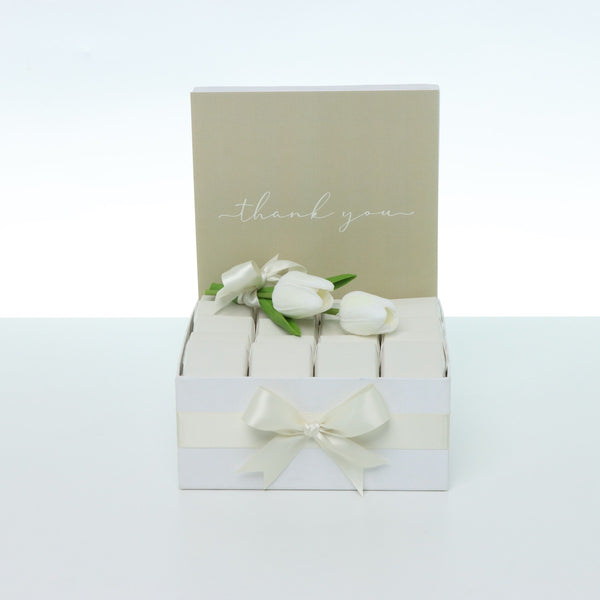 "Thank you" minimalist designed premium chocolate medium hamper