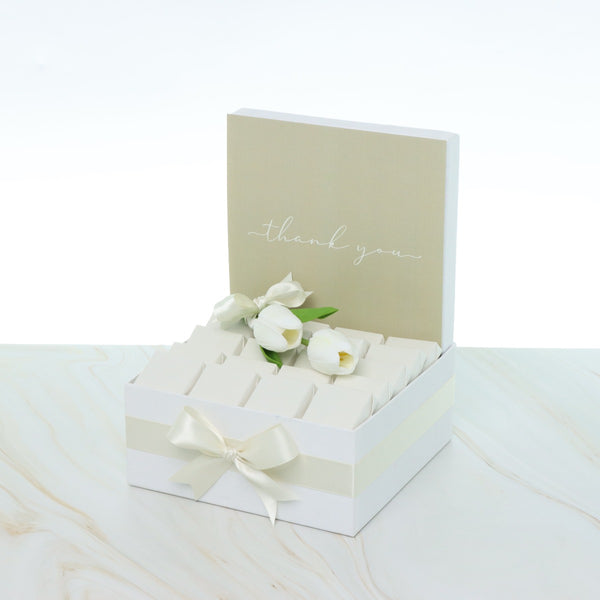 "Thank you" minimalist designed premium chocolate medium hamper