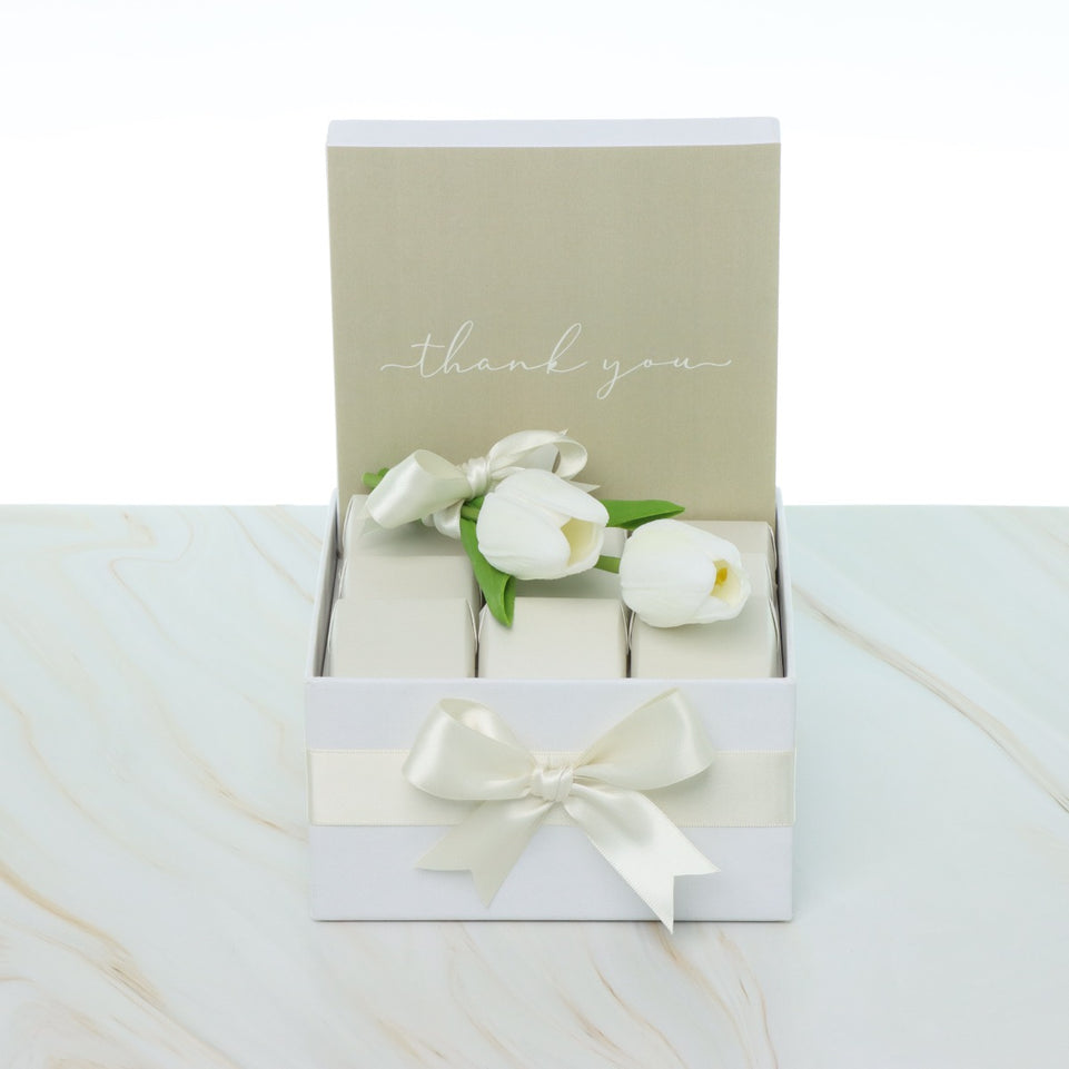 "Thank you" minimalist designed premium chocolate small hamper