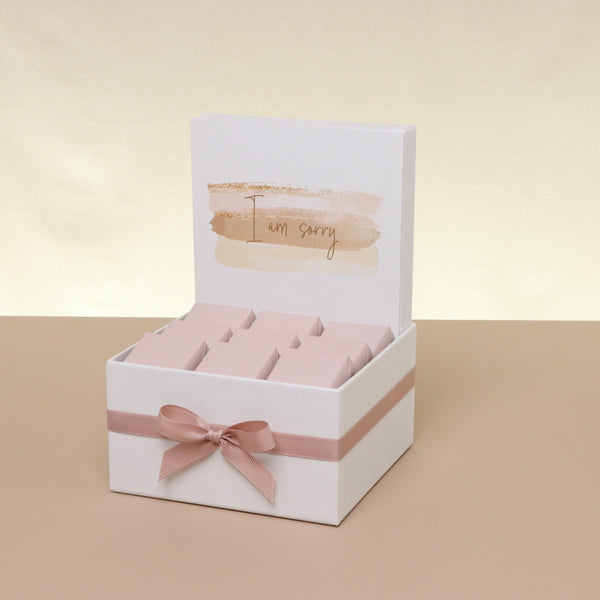 I'm sorry stain designed chocolate small hamper