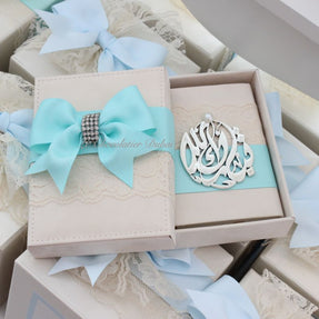 BABY BOY DECORATED QURAN VELVET BOX