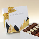 A little treat geometric designed premium chocolate one layer hard box