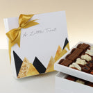 A little treat geometric designed 2-layer premium chocolate hard box