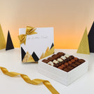 A little treat geometric designed premium chocolate one layer hard box