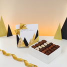 Best wishes geometric designed chocolate hard box