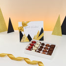 Best wishes geometric designed 20P premium chocolate hard box