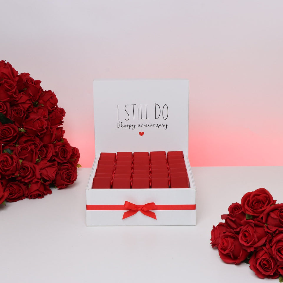 "I still do"  anniversary chocolate large hamper