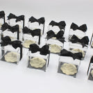 Set of 20 flower cookie designed acrylic box