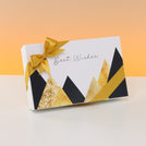 Best wishes geometric designed 15P premium chocolate hard box