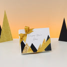 Enjoy your day geometric designed 12-piece premium chocolate hard box