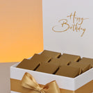 "Happy birthday" minimalist designed premium chocolate small hamper
