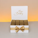 "Happy birthday" minimalist designed premium chocolate medium hamper