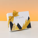 Congrats geometric designed 12P premium chocolate hard box