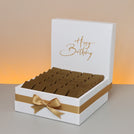 "Happy birthday" minimalist designed premium chocolate large hamper