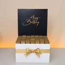 "Happy birthday" text designed premium chocolate extra large hamper