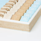 Baby boy teddy themed personalized chocolate leather tray