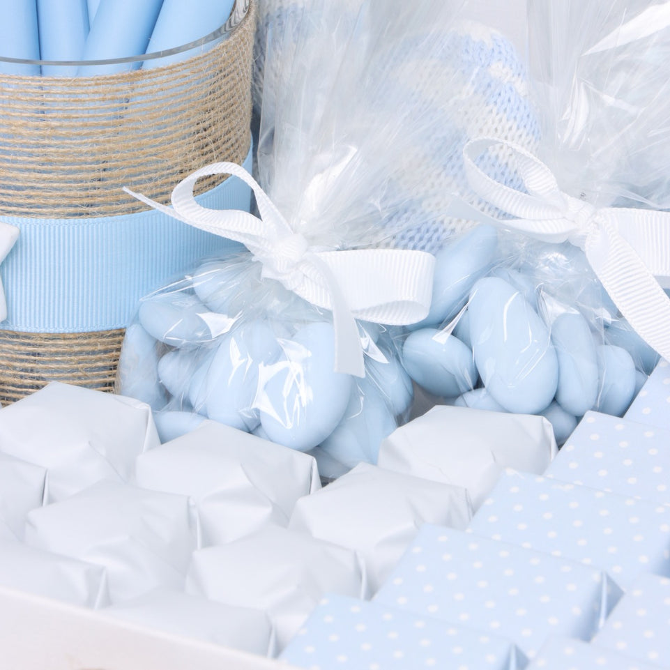 Baby boy teddy decorated chocolate extra large hamper