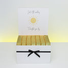 "Brighten your day" sun streak designed premium chocolate extra large hamper