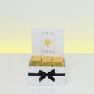 "Brighten your day" sun streak designed premium chocolate small hamper