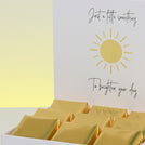 "Brighten your day" sun streak designed premium chocolate small hamper