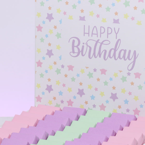 "Happy birthday" star designed premium chocolate large hamper