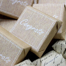 Rustic congrats designed premium chocolate