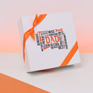 Father's day designed chocolate one layer hard box