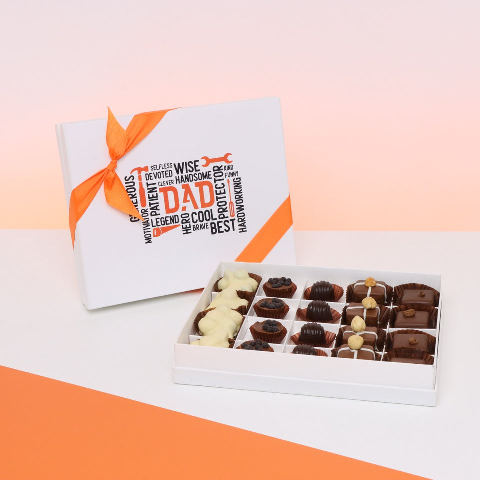 Father's day designed  20-piece chocolate hard box