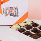Father's day designed premium chocolate 12P hard box