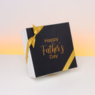 Father's day minimalist black designed 2-layer chocolate hard box