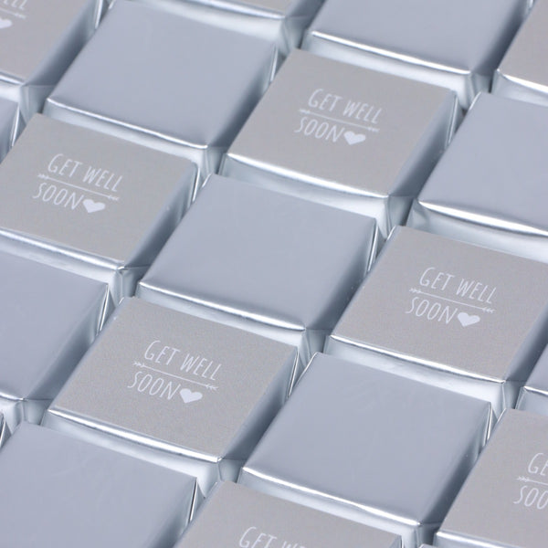 Get well soon silver classic 15P premium chocolate hard box