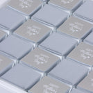 "Happy mother's day" classic silver 2-layer chocolate hard box