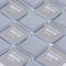 "Brighten your day" classic silver designed 2-layer premium chocolate hard box