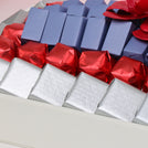 Congrats orchid decorated premium chocolate medium leather tray