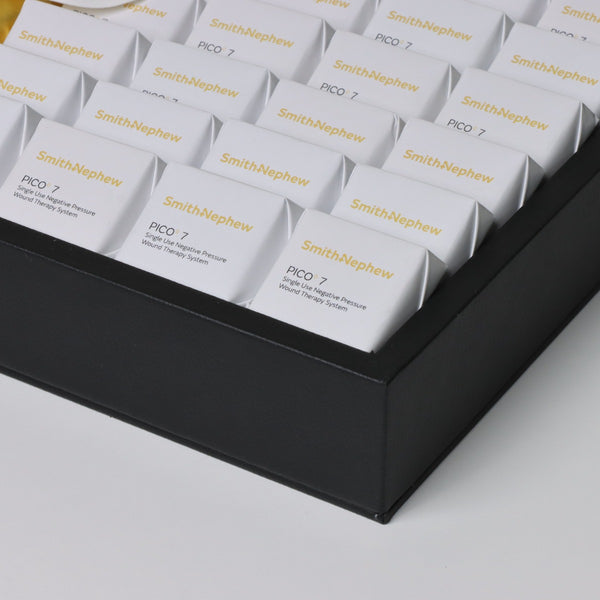 Corporate customized premium chocolate medium leather tray