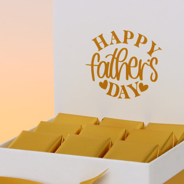 Father's day minimalist designed premium chocolate small hamper