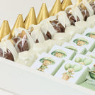 Baby boy teddy theme designed chocolate large leather tray