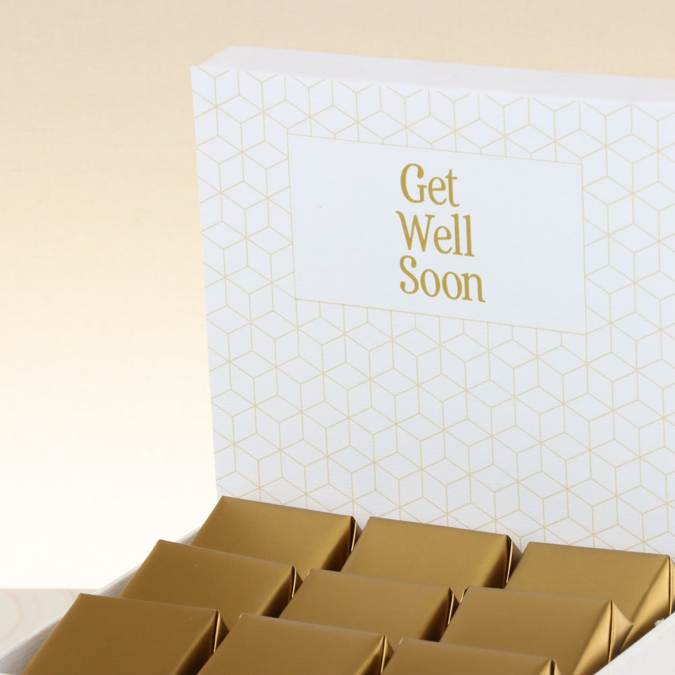 Get well soon classic designed chocolate small hamper