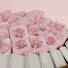 Baby girl crochet decorated chocolate medium basket