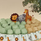 Baby animal safari theme chocolate medium basket