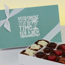 Retirement designed 15 - piece premium chocolate hard box