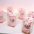 Set of 20 Baby girl personalized carousel music box giveaway