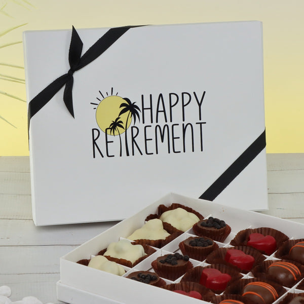 "Happy retirement" designed 20-piece premium chocolate hard box
