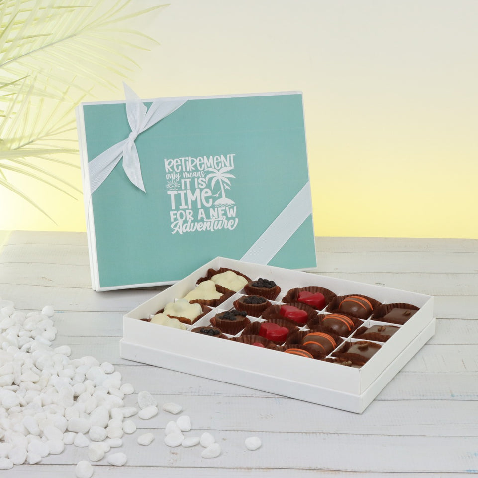 RETIREMENT DESIGNED 20 - PIECE CHOCOLATE HARD BOX