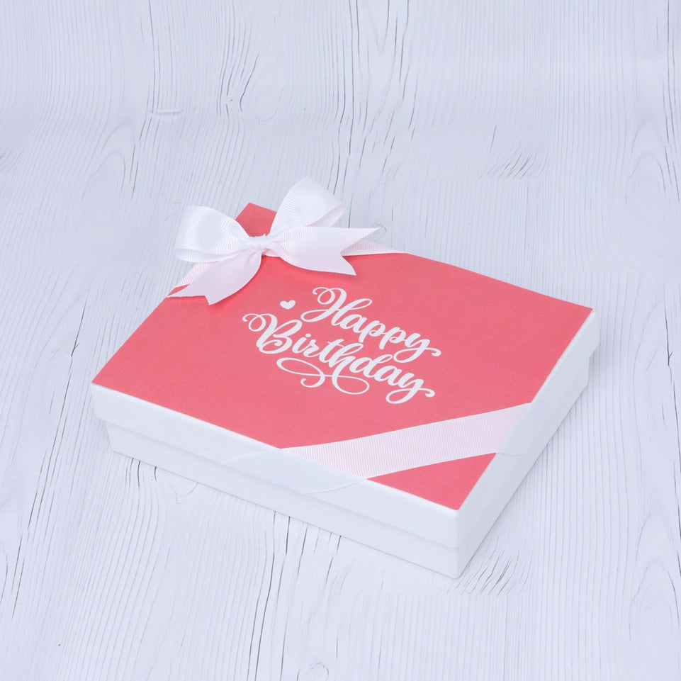 Happy birthday classic minimalist designed 12-piece chocolate hard box