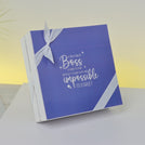 Retirement boss message designed 2-layer premium chocolate hard box