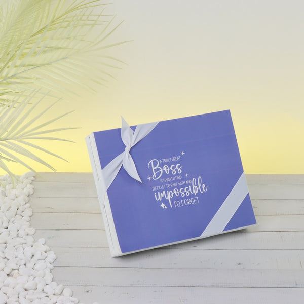 Retirement boss message designed 20-piece premium chocolate hard box