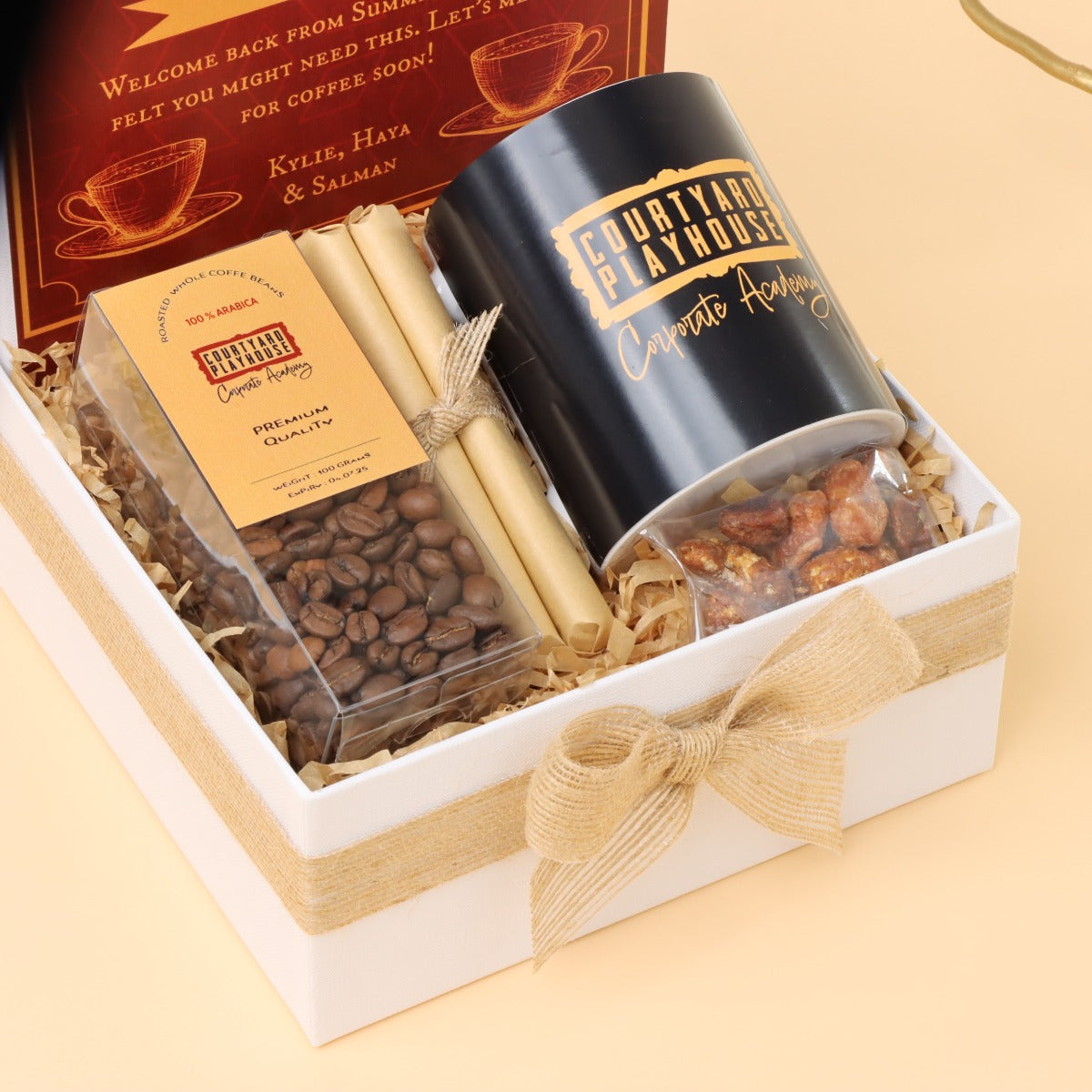 Corporate customized premium coffee with mug medium hamper